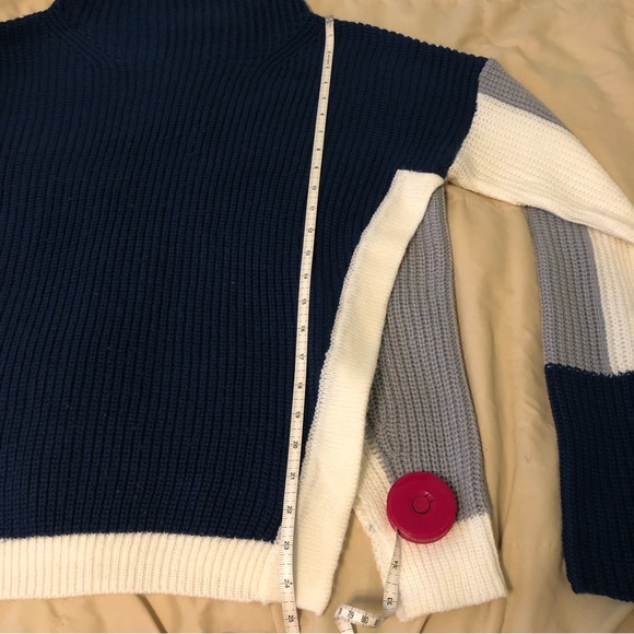 Navy knit open sweater - Picture 7 of 9
